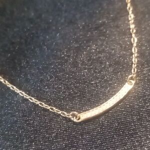 Kris nations CZ bar necklace 1/20 14k gf  20 inches long.